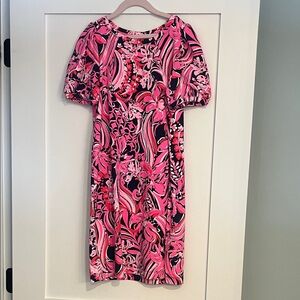 Lily Pulitzer Pink and Blue Floral Dress